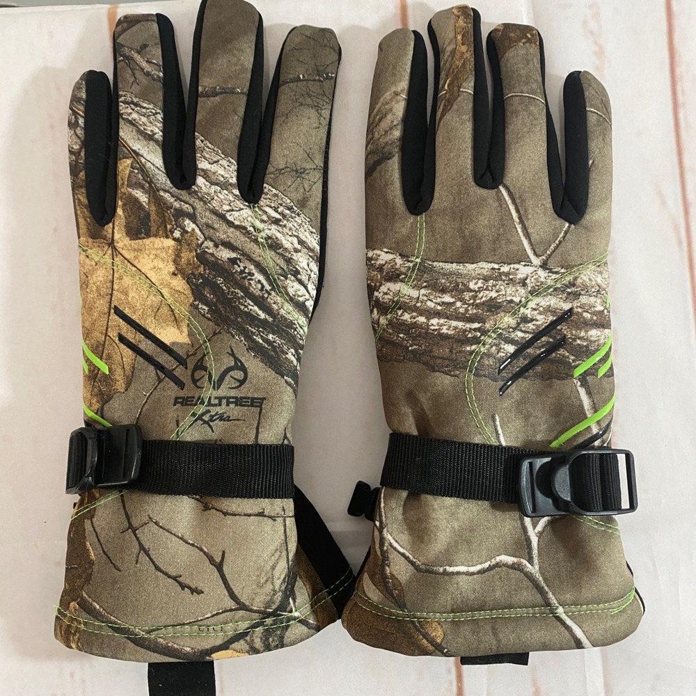 Realtree Xtra Camo Gloves Pro-Text Touch Sensitive Waterproof Breathable Medium